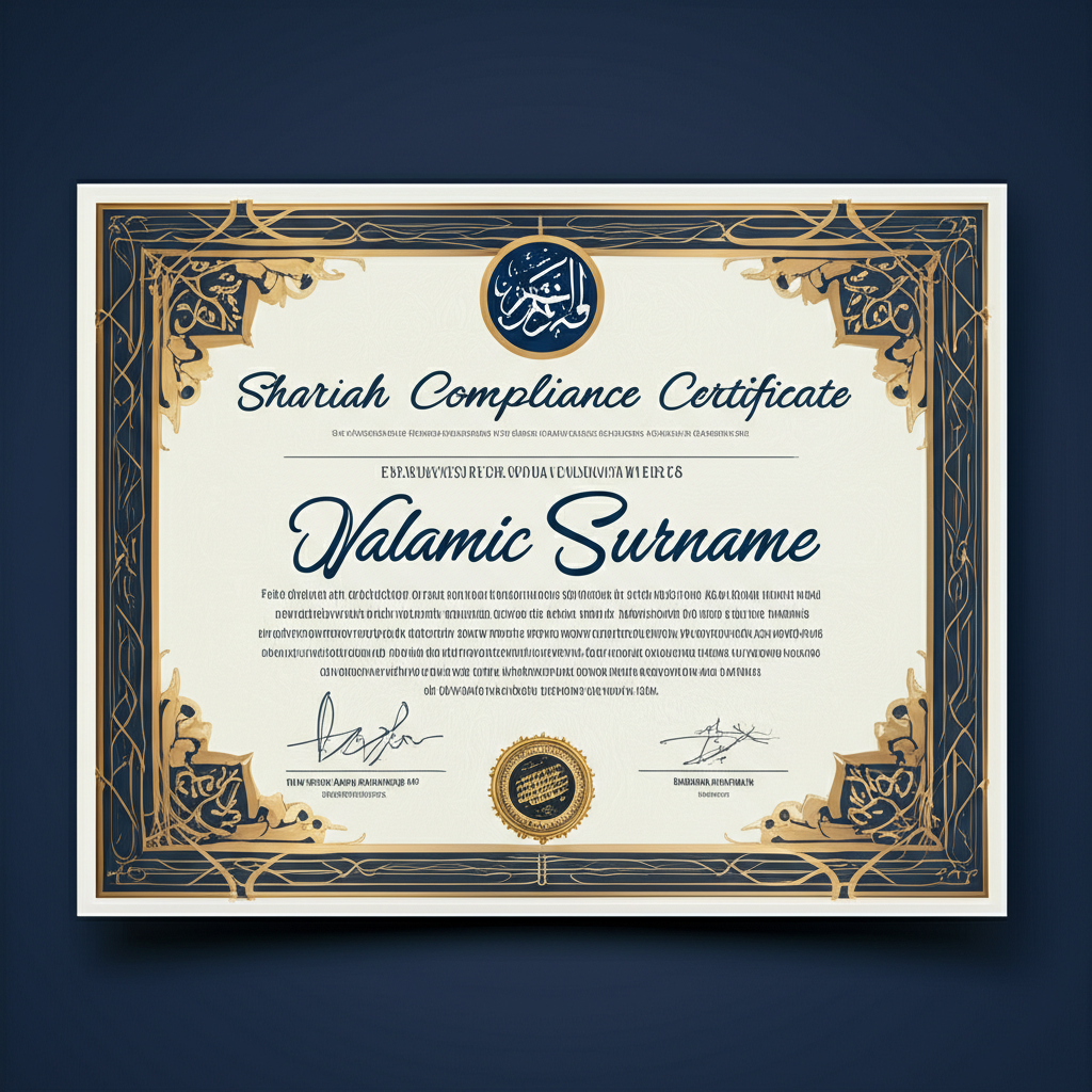 Shariah Compliance Certificate